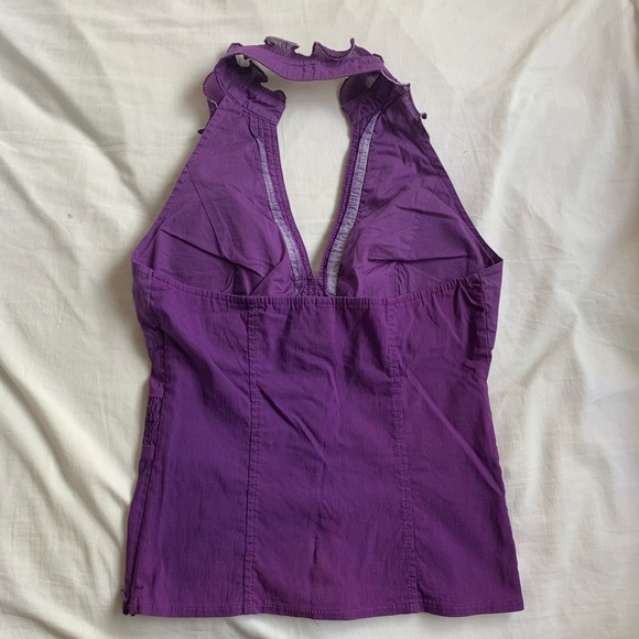 Purple Halter Top - Picture 2 of 4